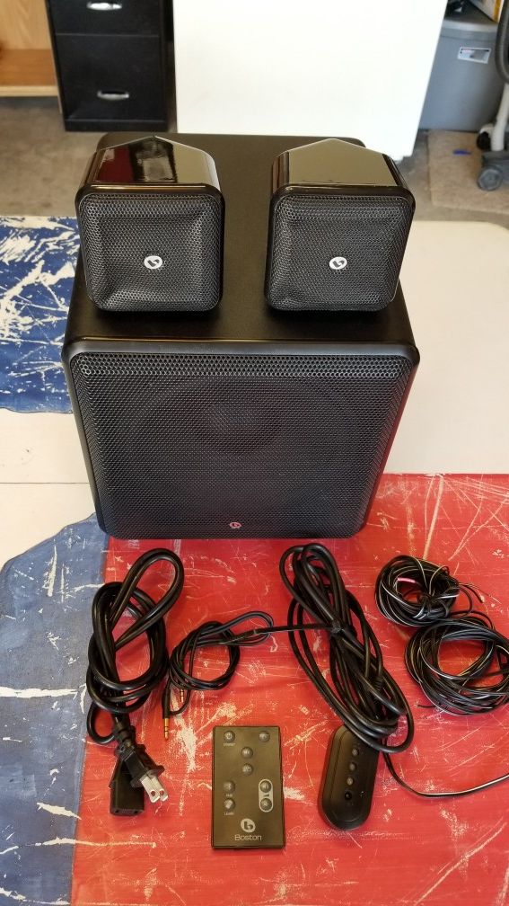 Boston Acoustics SoundWare XS Digital Cinema Bluetooth Home Theater Speaker System