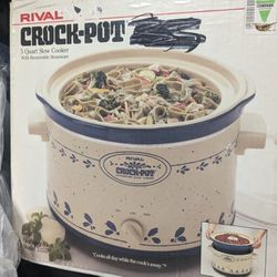 Vtg RIVAL Crockpot Stoneware Slow Cooker w/Lid, Medium Sized for Sale in  Ansonia, CT - OfferUp