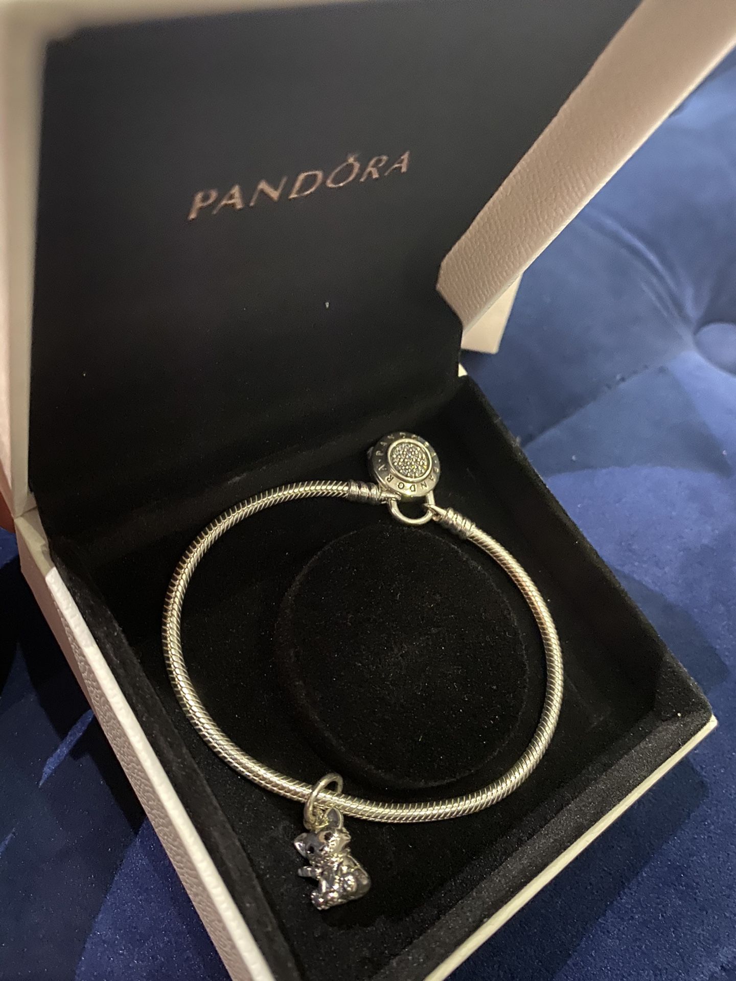 Pandora bracelet with charm