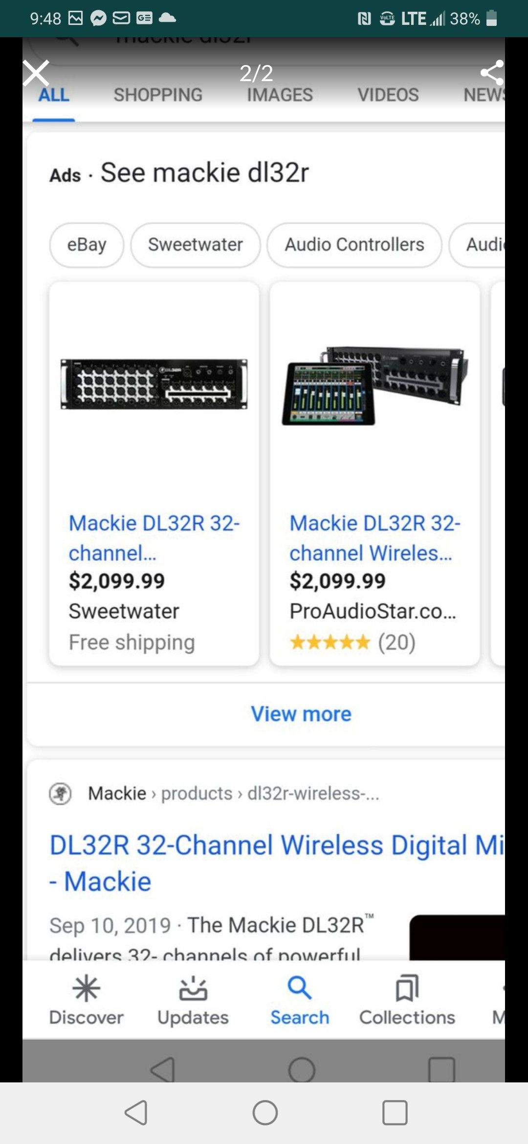 MACKIE DL32R DIGITAL MIXER 32 CHANELS