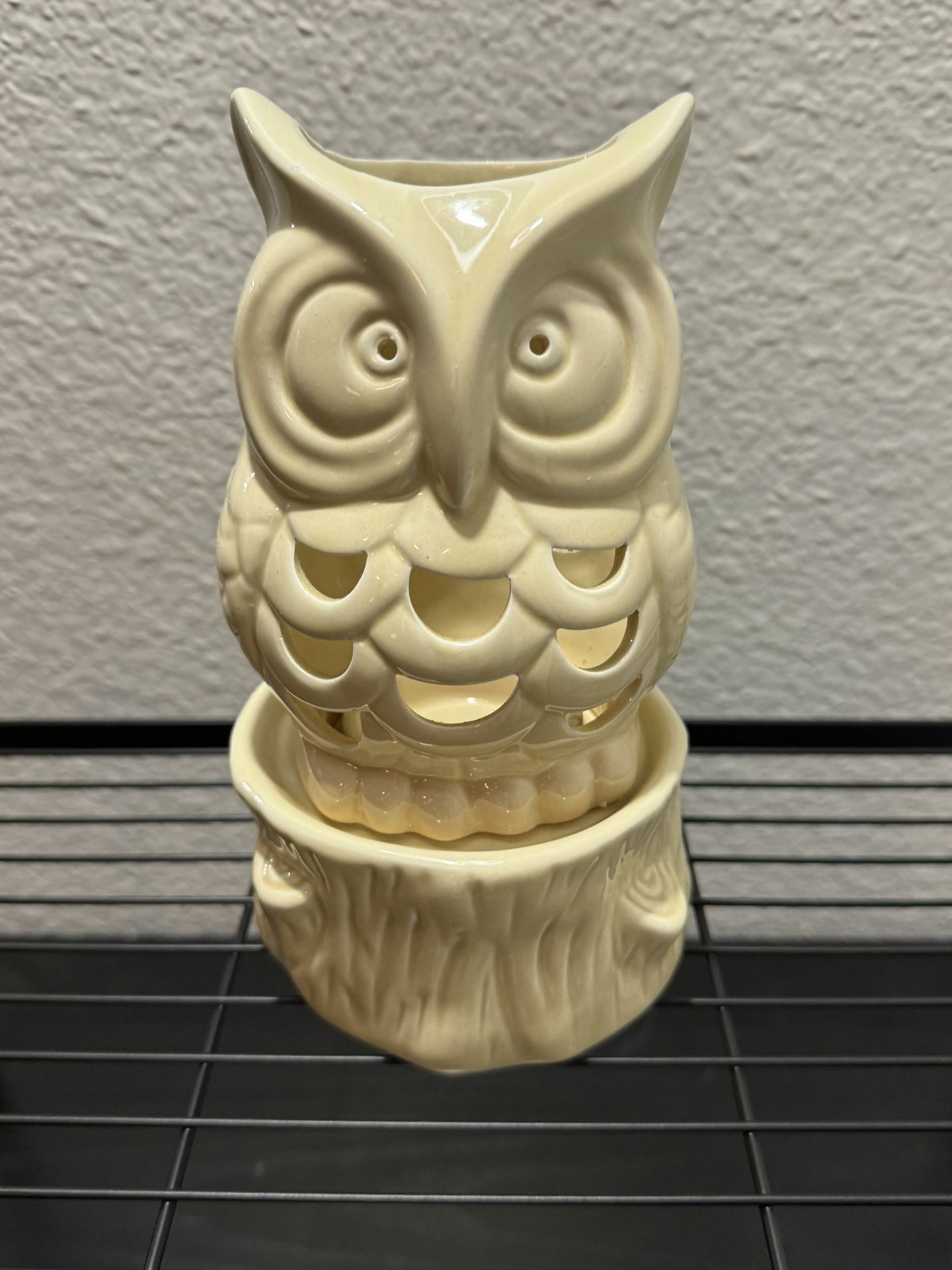 4 Owl Ceramic Tea Candle Light Holder