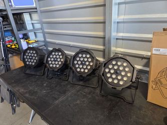 Monoprice Stage Wash Hex 18x18W LED PAR - RGBAW+UV Light, With Zoom, 7&11 Channel DMX Modes

$120beach or
$400 for all 4