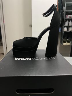 Platform Black Heels