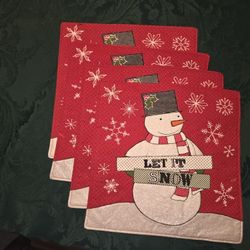 Snowman Placemats 4 - PPU