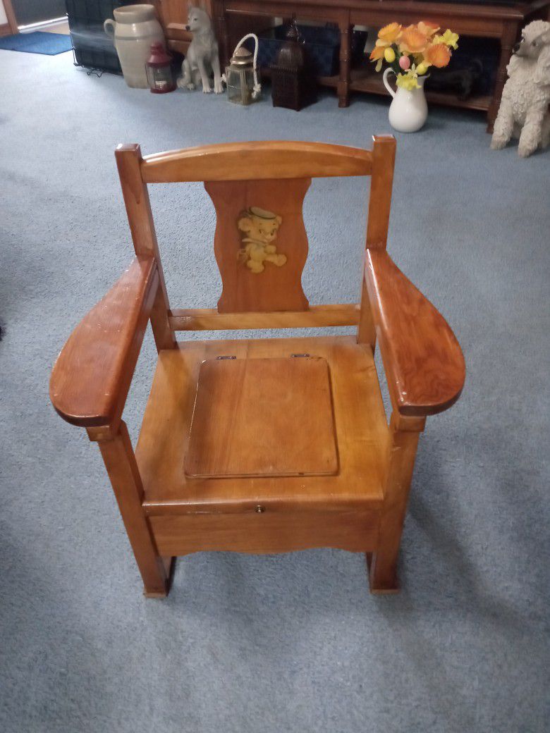Vintage Child's Potty Chair
