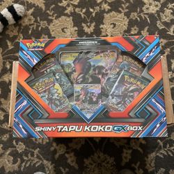 Pokemon TCG: Sun & Moon Guardians Rising Shiny Tapu Koko Premium GX Box NEW 