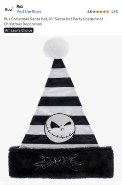 Christmas Santa Hat Nightmare Before Christmas 