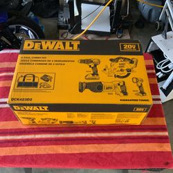 Dewalt Portal Combo Kit DcK423D2, price is firm brand new in box unopened comes with two batteries And Charger