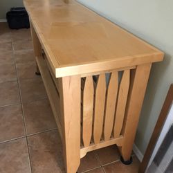 Console Sofa Table Solid Maple 54” x 18”