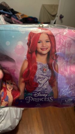 Red little mermaid wig kids