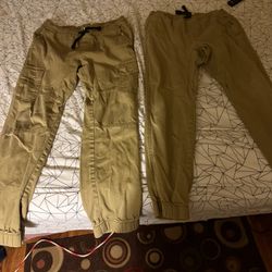 Khaki Joggers Size M 32-34