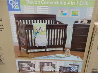 Cafe Kid 4 in 1 Wooden Devon Convertible Crib