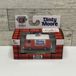 M2 Machines Dinty Moore Red / White  ‘1964 Ford Econoline Delivery Van • Die Cast Metal • Made in China Scale 1:64