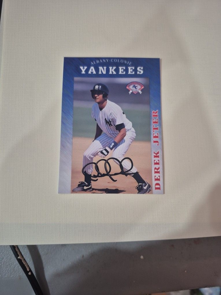 Derek Jeter Hard Signed Autograph