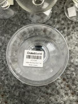 Crate And Barrel - (6) Eddy Stacking Wine Glasses 11 Ounces for Sale in  Windsor Hills, CA - OfferUp