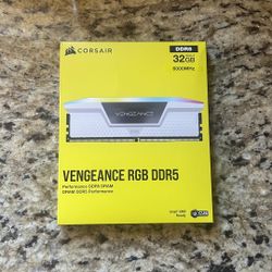 White Vengeance RGB DDR5 32GB (2x16) 6000MHz | Unopened/Brand New