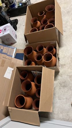 Terracotta vases