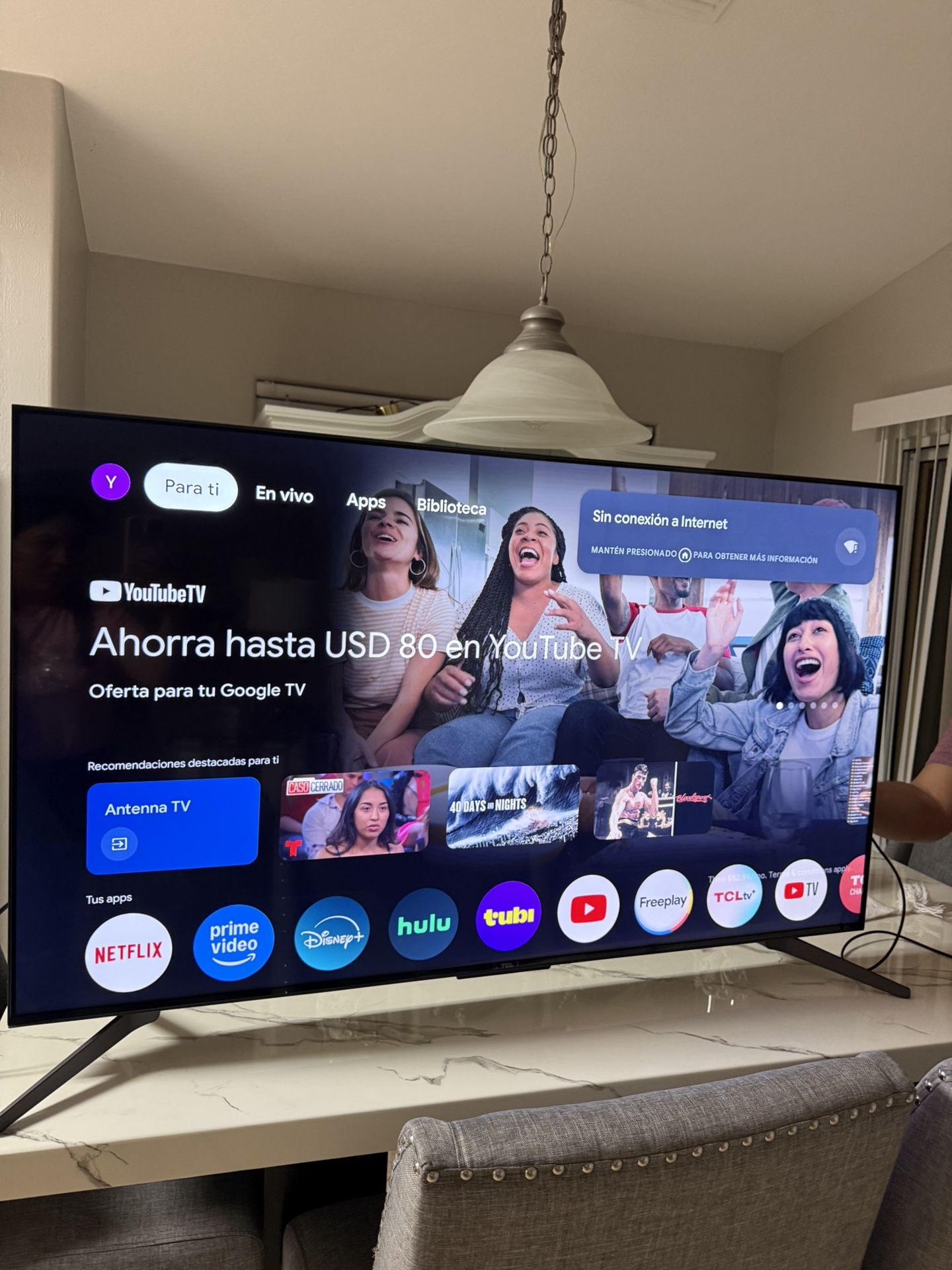TLC TV 55” New 2 Month Only