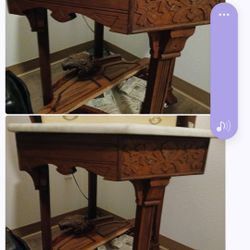 Antique Marble Top Table 