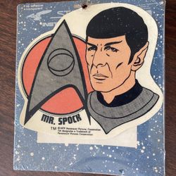 Vintage 1979 Star Trek Mr. Spoke Sticker 6x7”