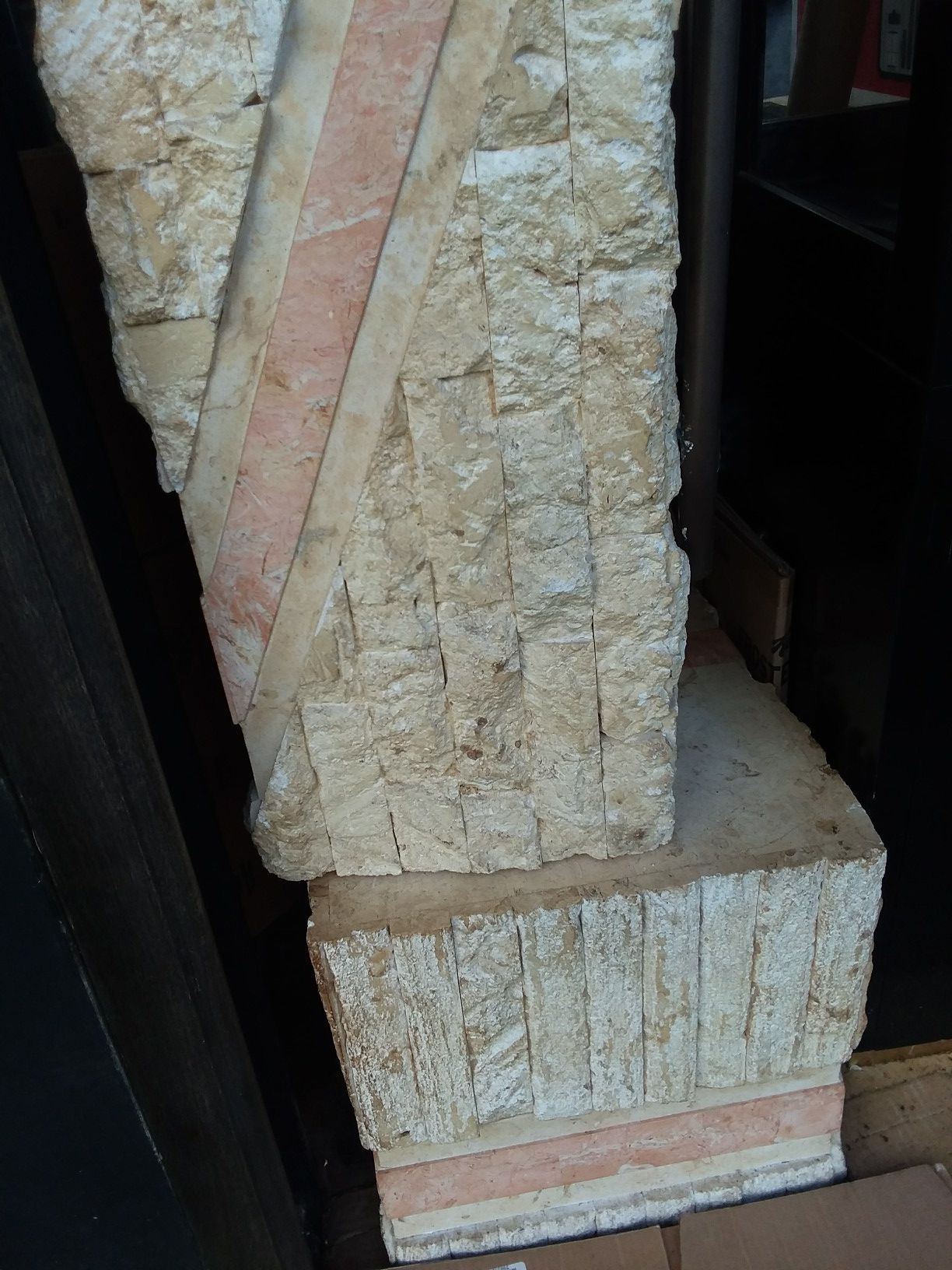 4TH OF JULY SALE! NATURAL STONE COLUMN. MATCHING SHORT BLOCK AVAILABLE AT ADDITIONAL COST