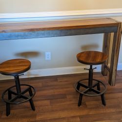Ashley's Furniture table and bar stools