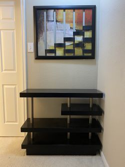 Modern Sofa Table + Wall Art