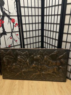 Horse metal wall art