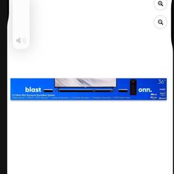 onn. 5.1 Ultra-Slim Surround Soundbar System with Dolby Atmos, Wireless Subwoofer and Wireless Satellite Speakers, 36" BNWOB