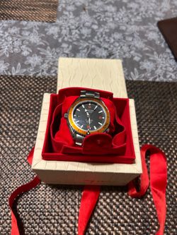 omega Seamaater planet Ocean 45mm orange Black Date Dial