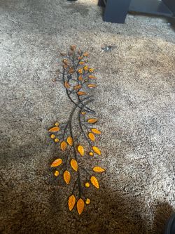 Amber Leaves Wall Decor