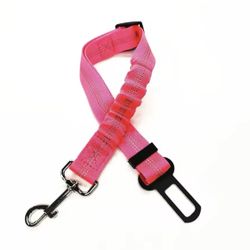 Adjustable Seat  Belt for Dogs (Pink)
