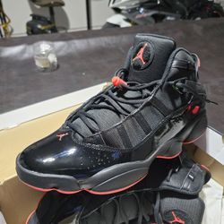 Jordan 6 Rings Black/Infrared