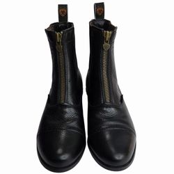 Ariat Heritage IV Zip Paddock Boots Black Leather Equestrian Womens 7B