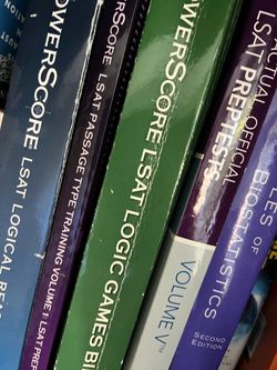 LSAT review book set  (7 books) from powerscore