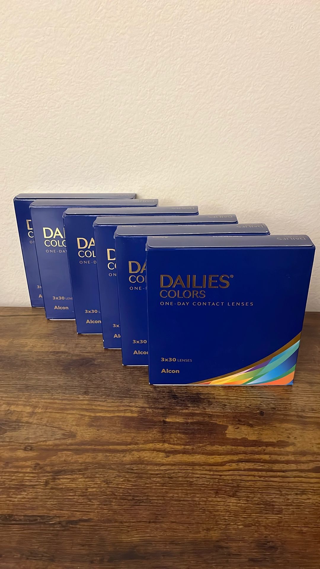 Alcon Dailies Colors One Day Contact Lens Lenses - Mystic BLUE Non-Prescription 0.00 - 540 Lens