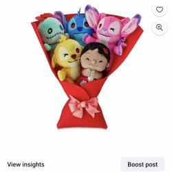 Stitch And Friends Plush Bouquet 