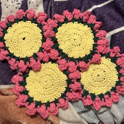 Crocheted Cup Coasters