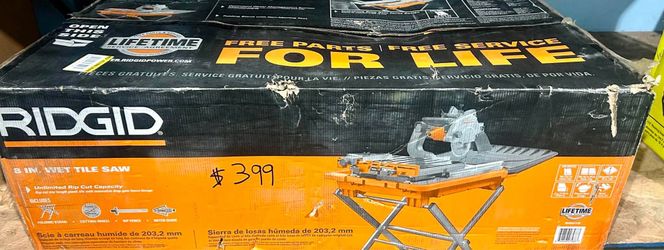 Ridgid 8in Wet Tile Saw