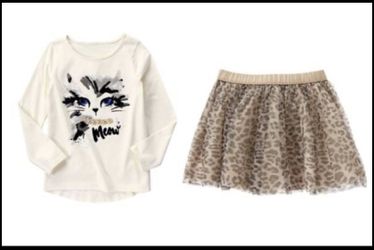 New Gymboree Kitty Outfit Sz 4T/4  