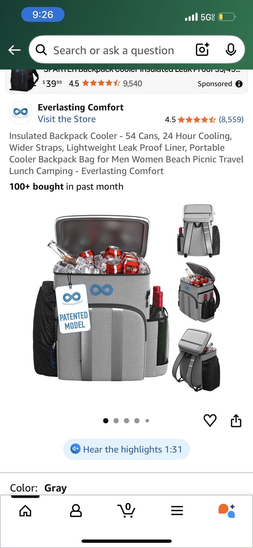 Backpack Cooler