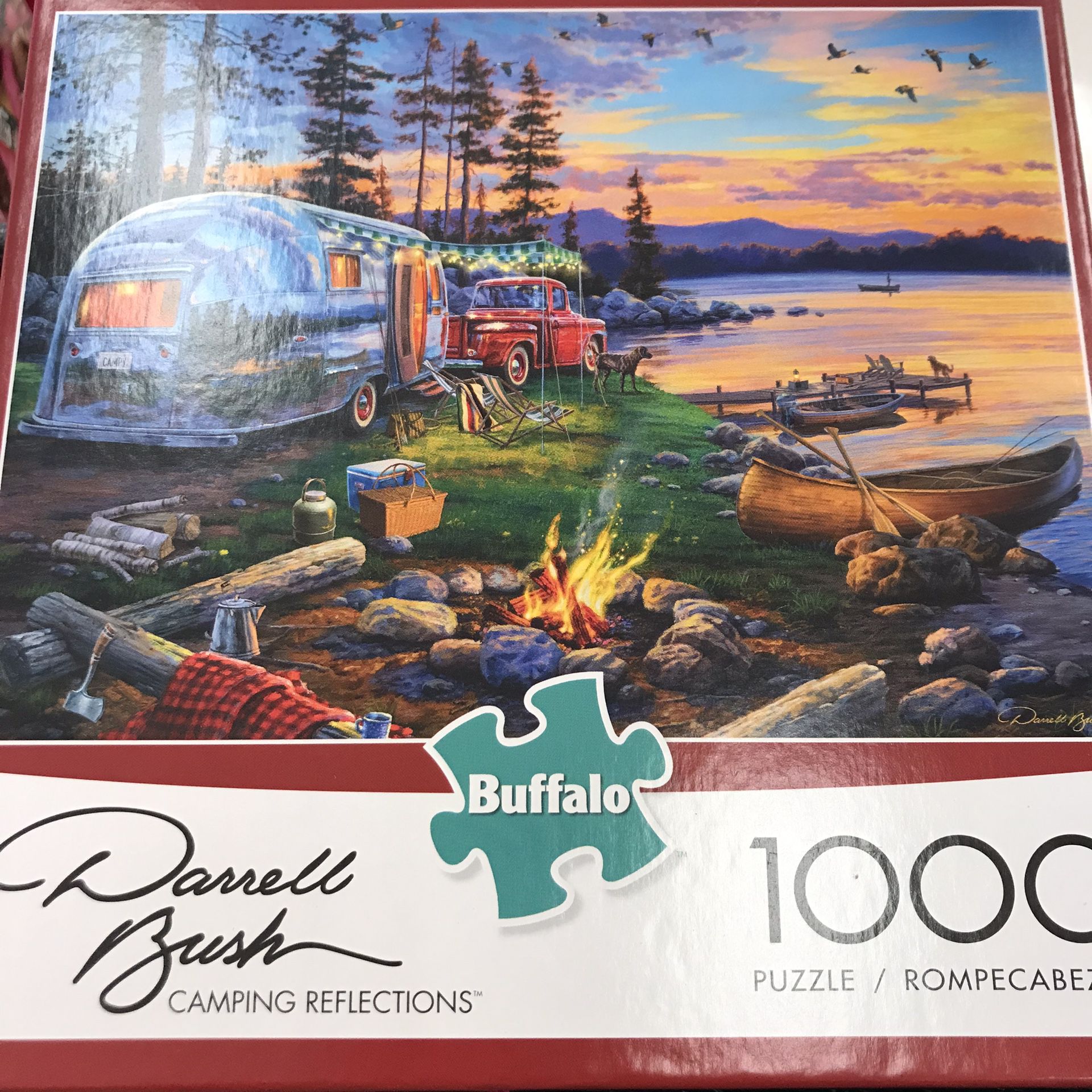 NEW!!! 1000 Piece Puzzle CAMPING REFLECTIONS