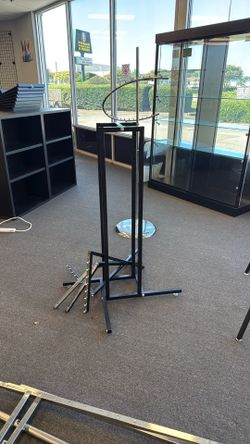 Three different types of clothing racks $50 each