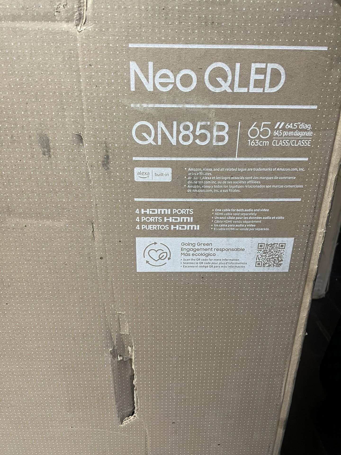 SAMSUNG 65 Inch Class Neo QLED 4K QN85B Series Mini LED Quantum HDR 24x Smart TV with Alexa Built in (QN65QN85BAFXZA 2022 Model