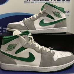 Size 14M|Like New Air Jordan 1 Grey Pine Green Men’s Size 14