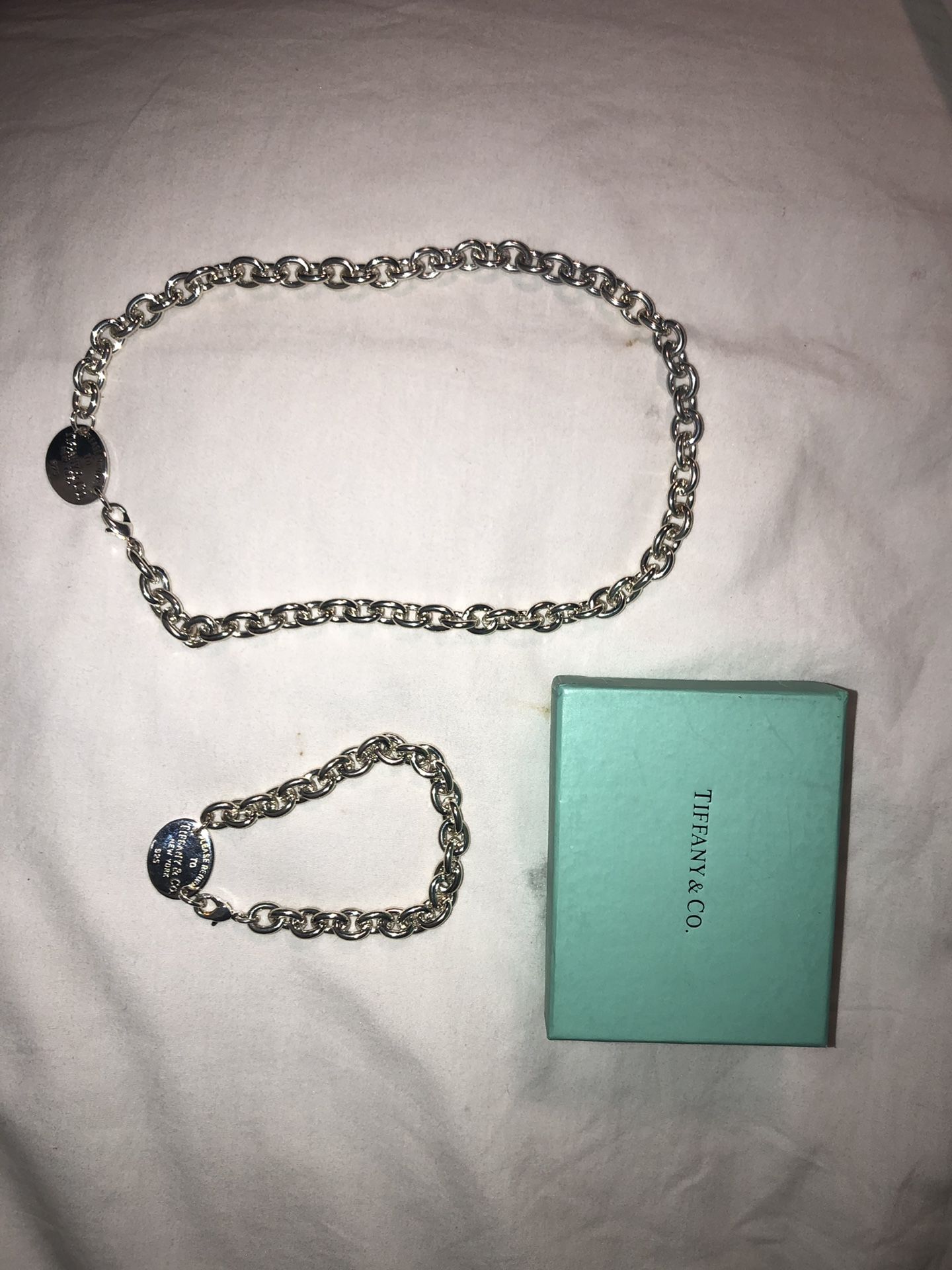 Tiffany matching bracelet & necklace ‘Return to Tiffany’