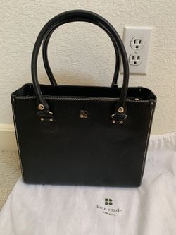 Kate Spade black leather bag purse