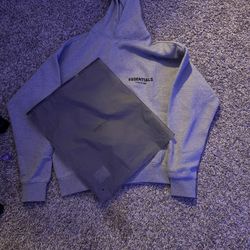 Dark Oatmeal Essentials Fear If God Hoodies