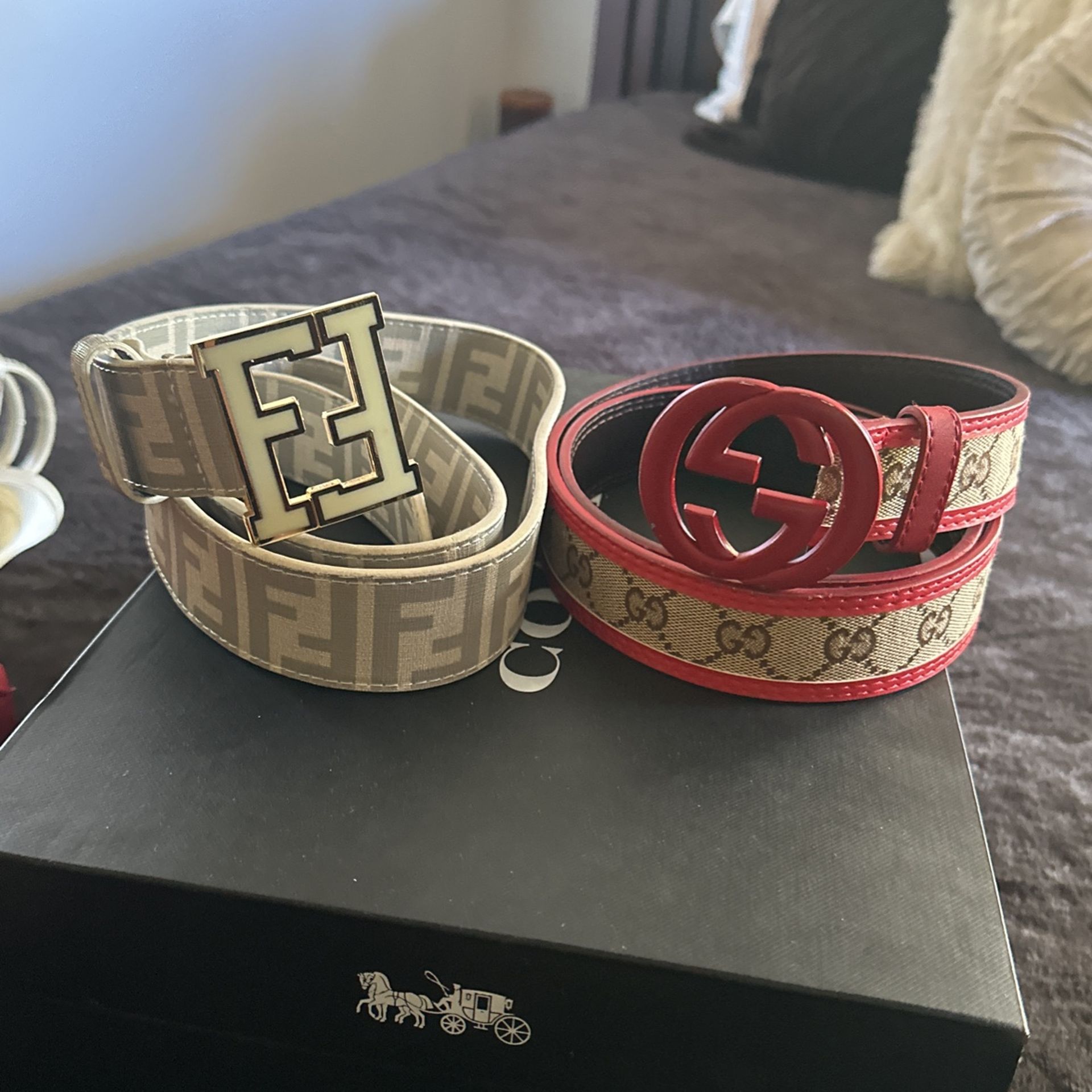 100 % Authentic Gucci And Fendy Belts For Men’s