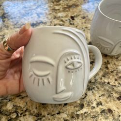 Starbucks Siren Face and Tail Mugs - Set of 2-$20.00